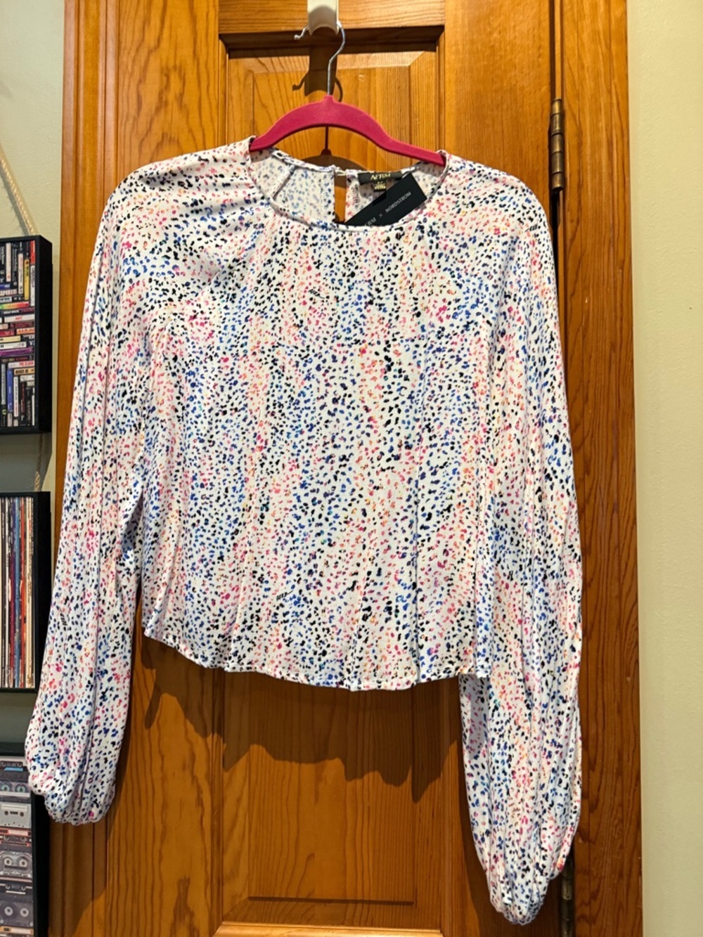 Afrm blouse multi color